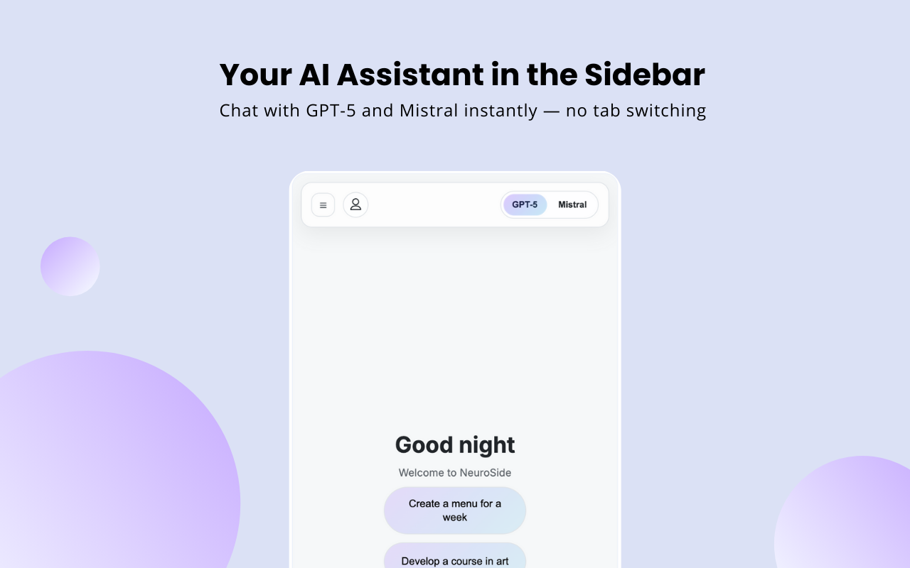 https://chromewebstore.google.com/detail/neuralside-ai-sidebar-fre/ljkimgpldpjhkmipbmjhoppkgknbcogg