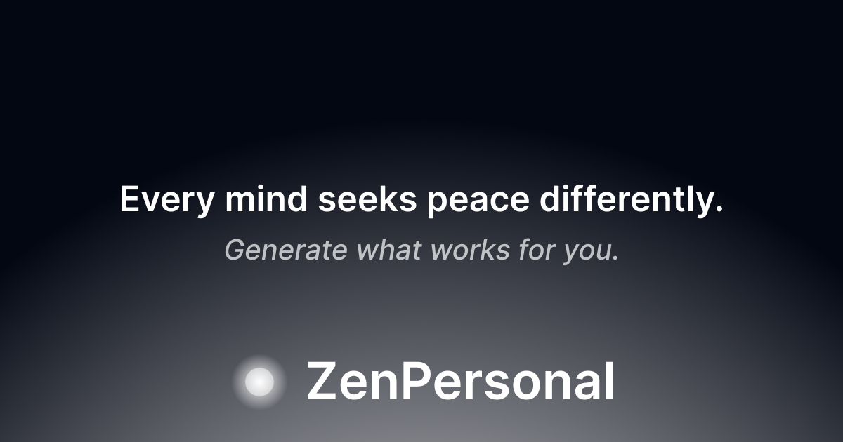 https://zenpersonal.app/