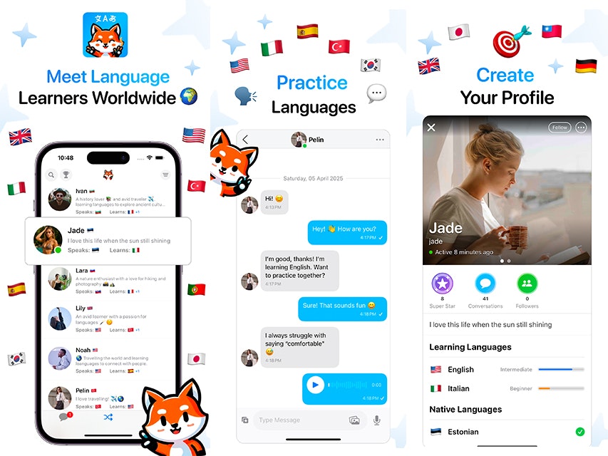 https://apps.apple.com/us/app/foxylingo/id6737562838
