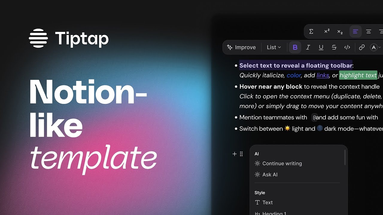 https://tiptap.dev/templates/notion-like-template