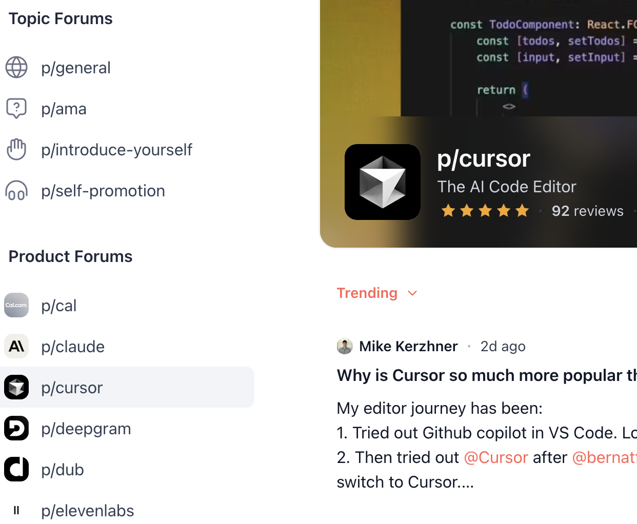 https://www.producthunt.com/forums