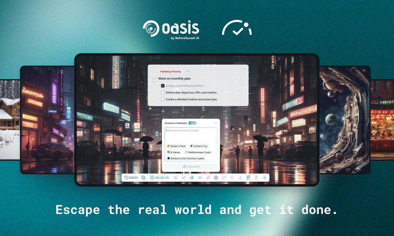 https://www.beforesunset.ai/oasis