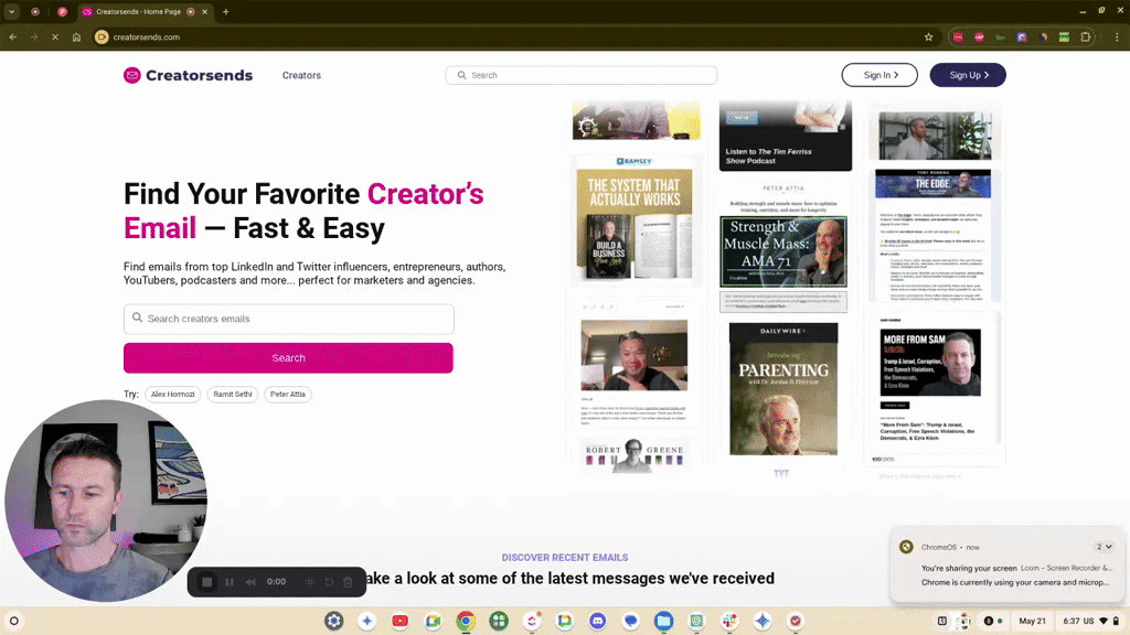 https://www.creatorsends.com