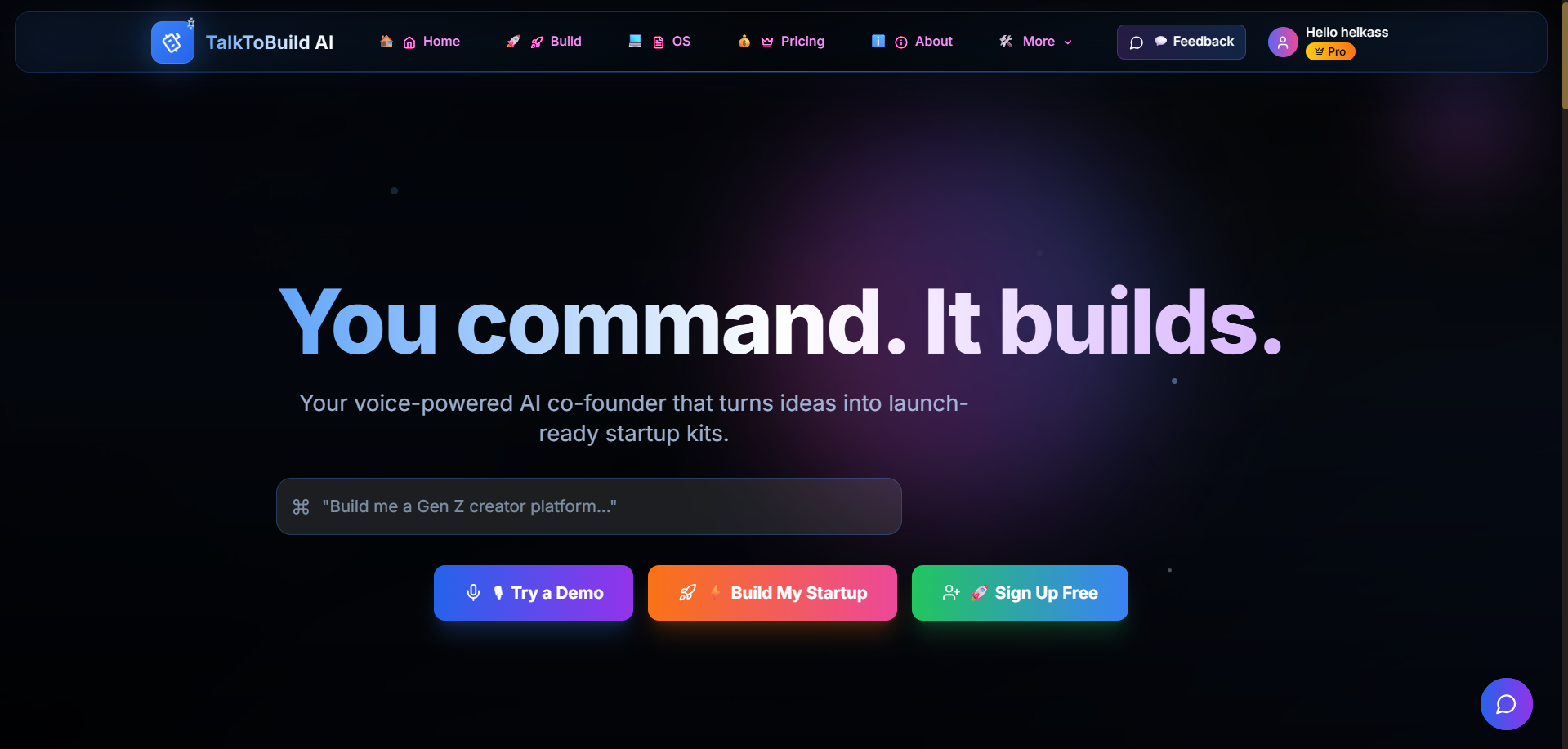 https://talktobuild.space
