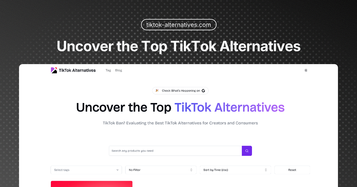 https://www.tiktok-alternatives.com/