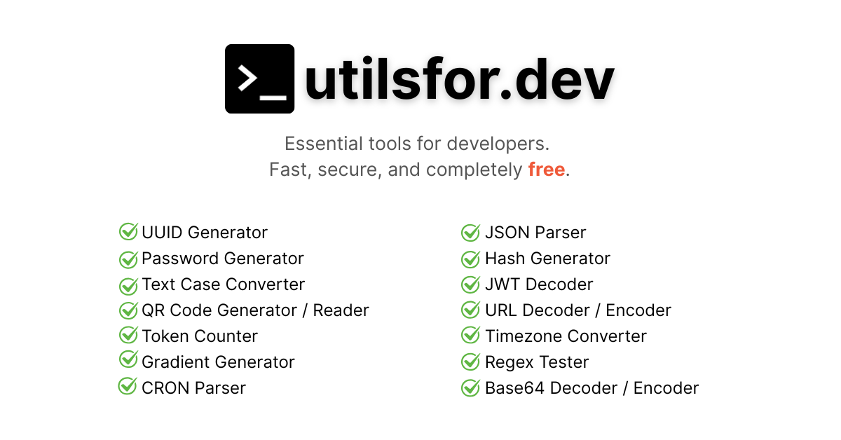 https://utilsfor.dev