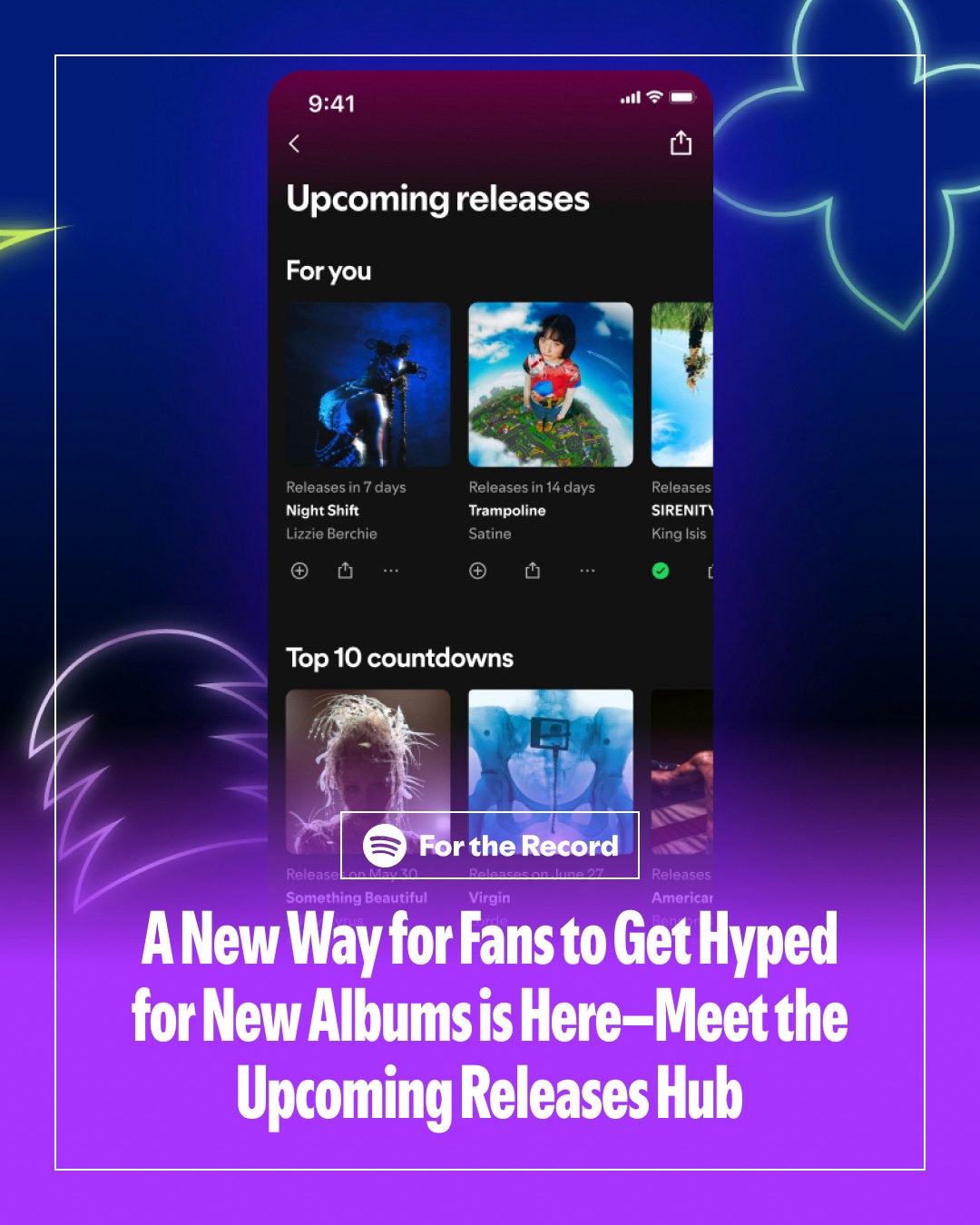 https://open.spotify.com/upcoming-releases
