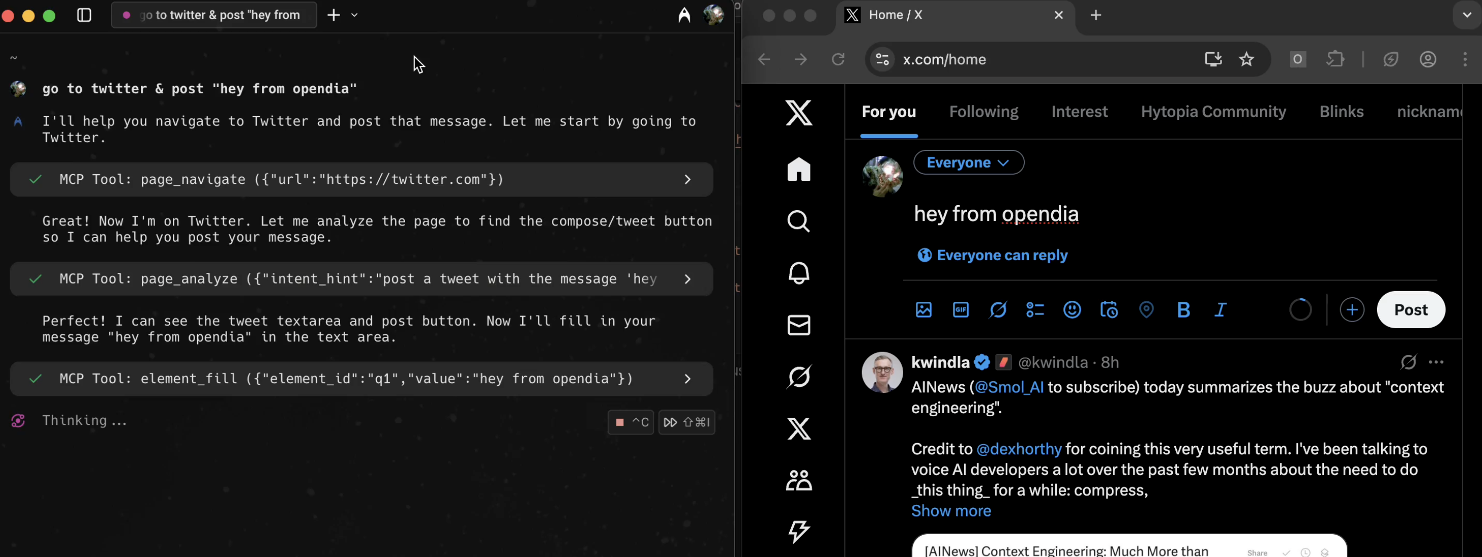 https://github.com/aaronjmars/opendia